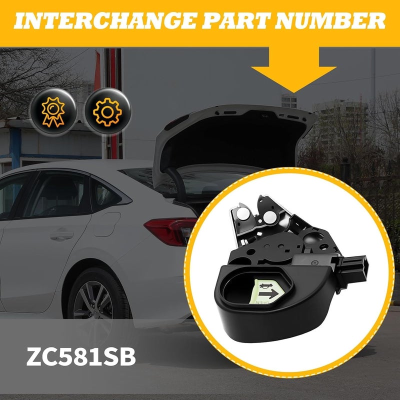 Jecoupoon Store Rear Tailgate Trunk Hatch Lock Latch Actuator Compatible with Civic 2013 2014 2015 ZC581SB - Image 4